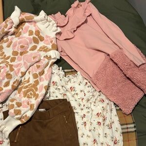 Janie & Jack dresses, top & pant bundle girls 7 & 8